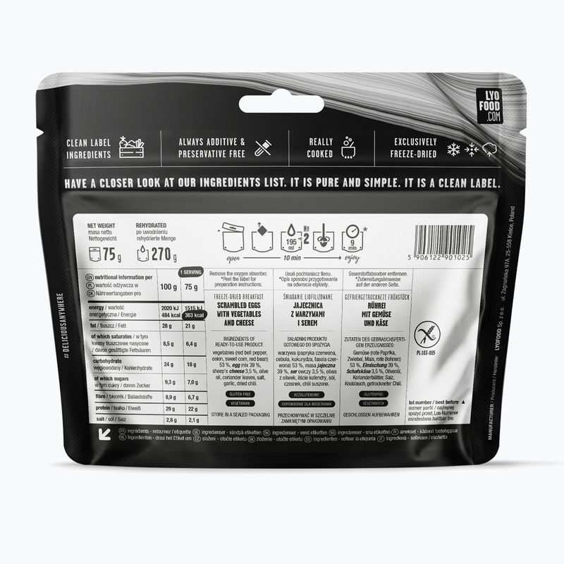 Alimente liofilizate LYOFOOD Omletă în stil mexican 270 g 2