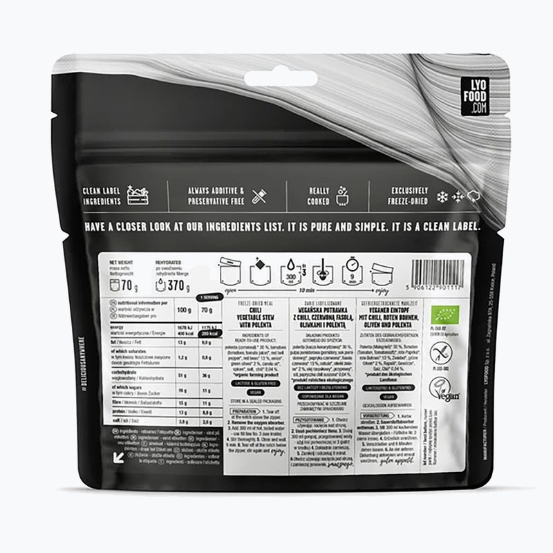 Alimente liofilizate LYOFOOD Chili sin Negru 370 g 2