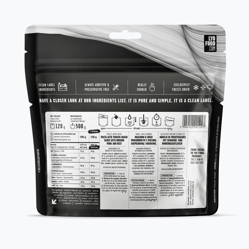 Alimente liofilizate LYOFOOD Penne à la bolognese 370 g 2