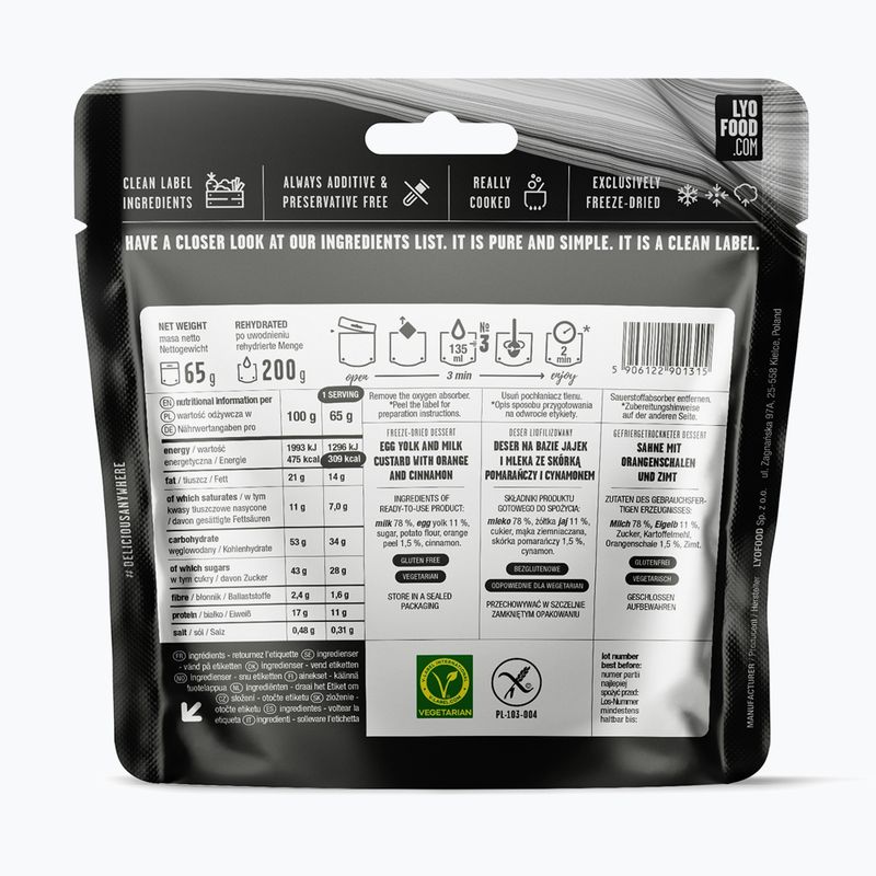 Alimente liofilizate LYOFOOD Cremă Catalană 200 g 2