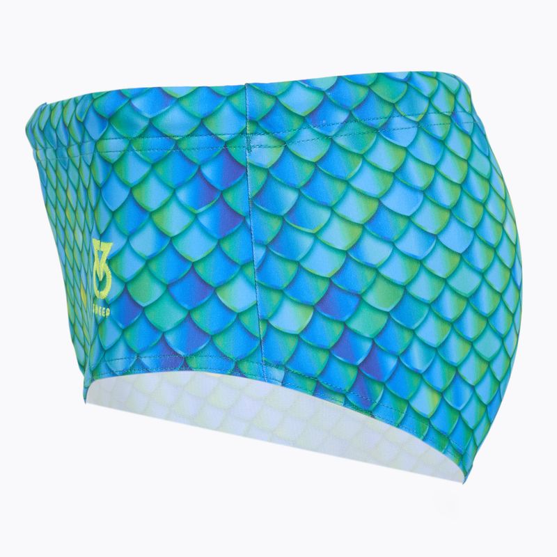 Boxeri de înot pentru bărbați SWEEP Aqua Hippos albastru/galben/verde 2