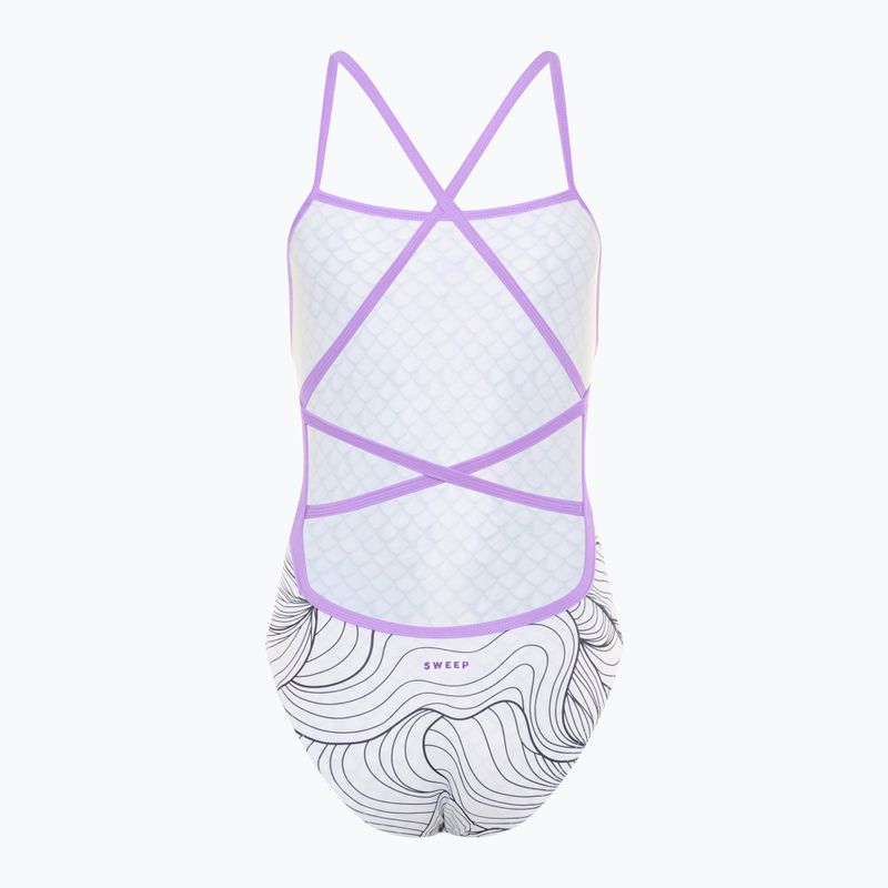 Costum de baie dintr-o piesă pentru femei  SWEEP Aqua Medusa alb 2