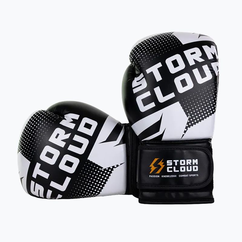 Mănuși de box StormCloud Bolt 3.0 black/white 3