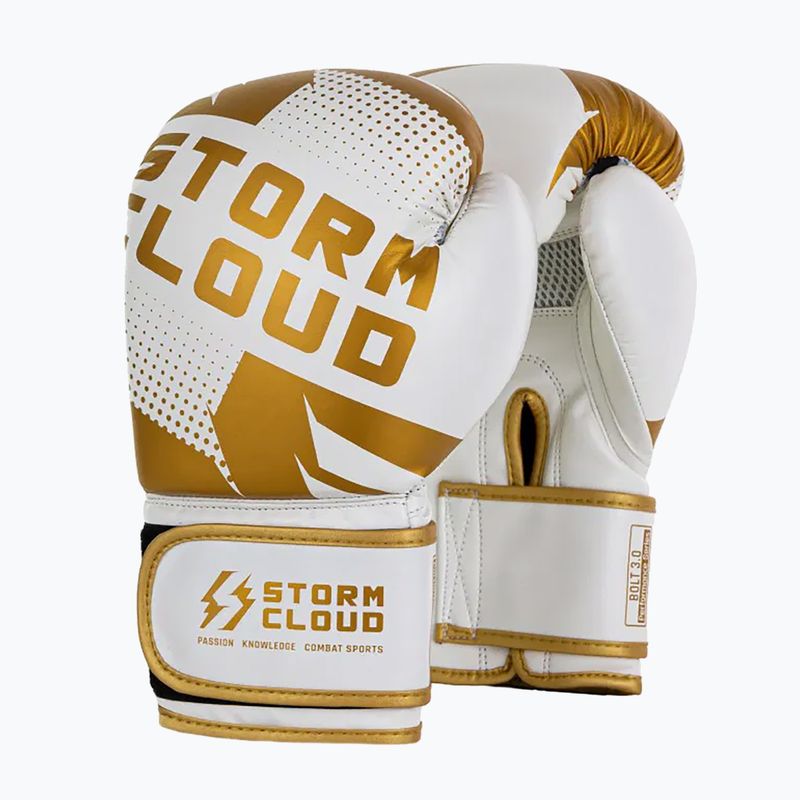 Mănuși de box StormCloud Bolt 3.0 white/gold 2
