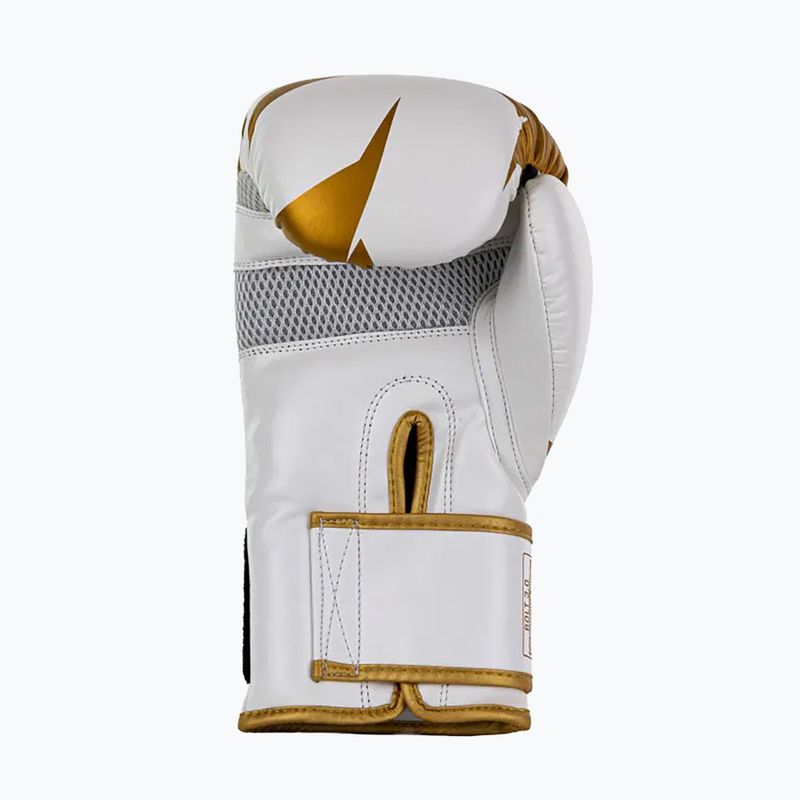 Mănuși de box StormCloud Bolt 3.0 white/gold 5