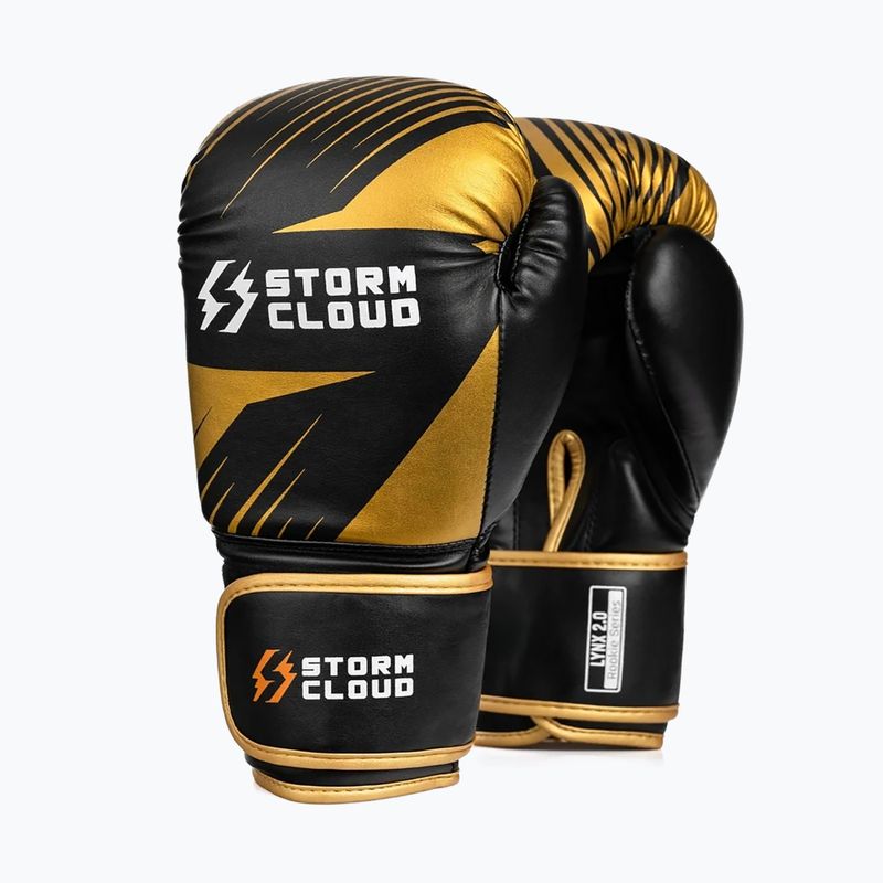 Mănuși de box StormCloud Lynx 2.0 black/gold 2