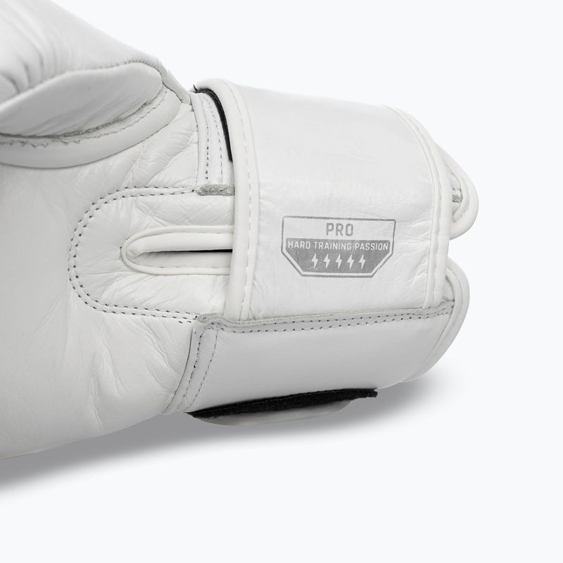 Mănuși de box StormCloud Muay Thai Blizzard 2.0 white/silver 8