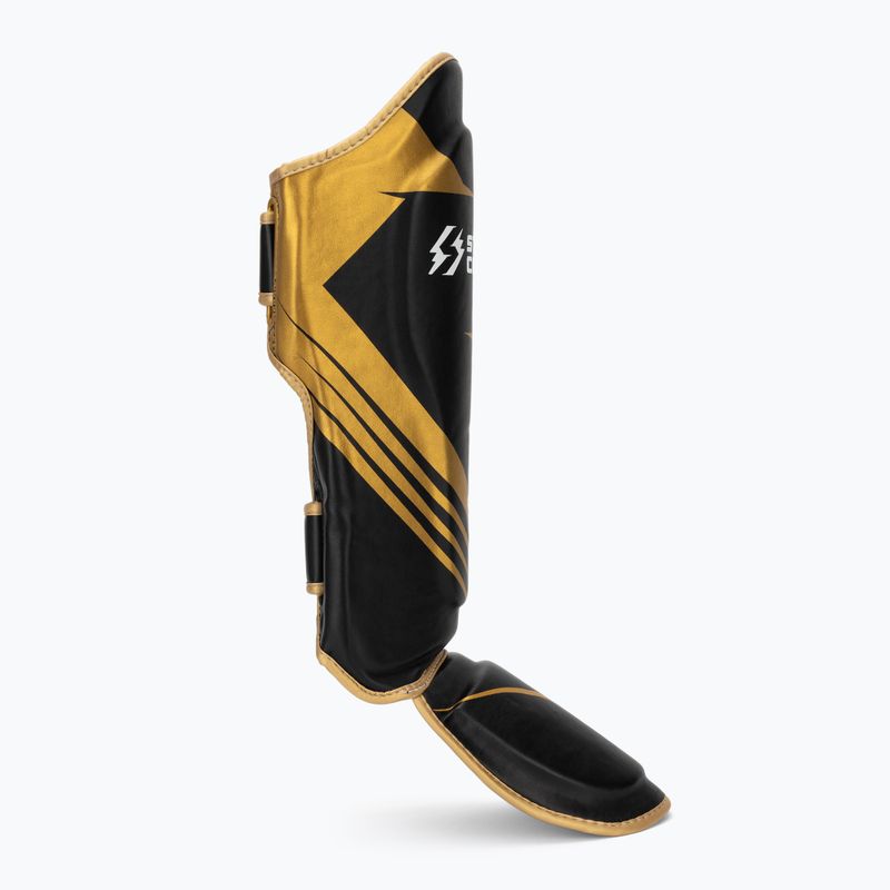 Apărători tibii StormCloud Lynx 2.0 black/gold 2