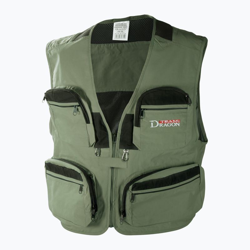 Vesta de pescuit Dragon Team Dragon verde CHR-KA-20-02