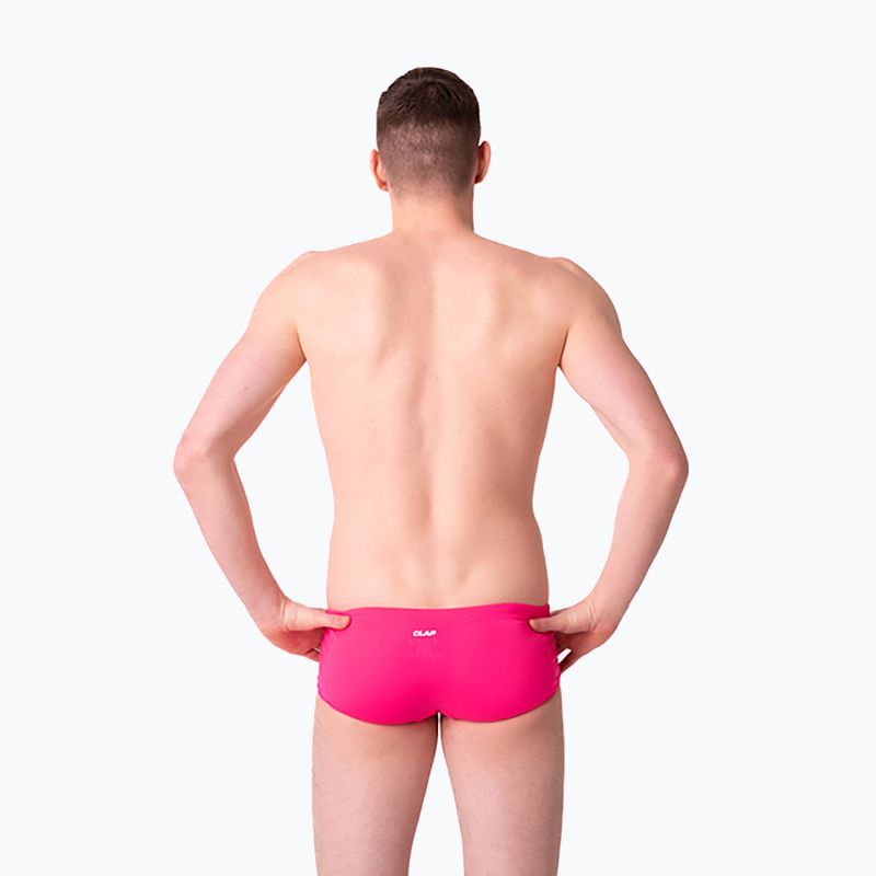 Boxeri de baie pentru bărbați CLap Slipy candy pink 2