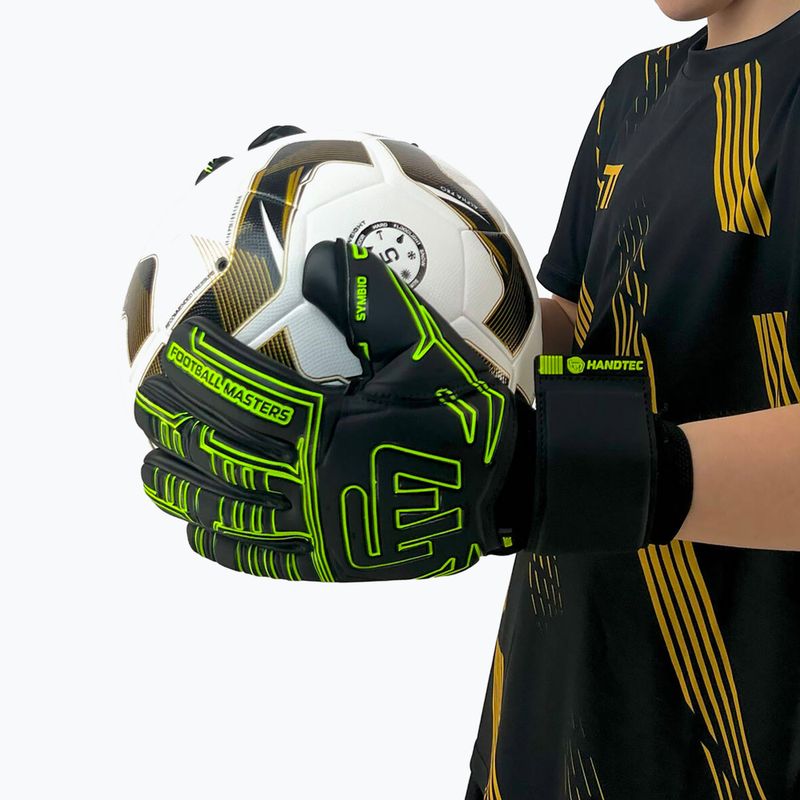Mănuși de portar pentru copii Football Masters Symbio NC fluo