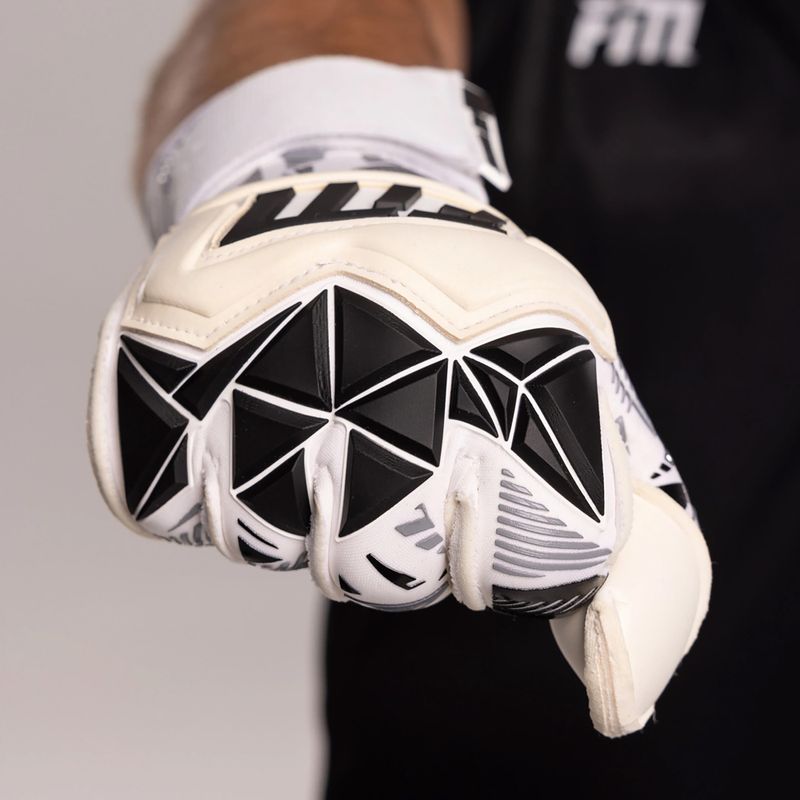 Mănuși de portar Football Masters Invictus X Pro RF white/black 6