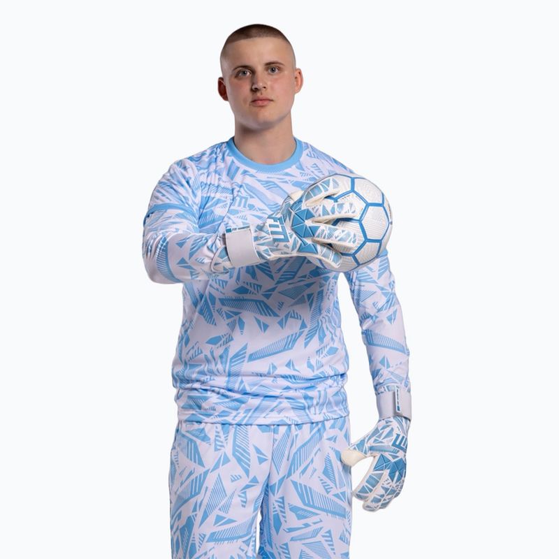 Mănuși de portar Football Masters Invictus X PRO white/blue 3