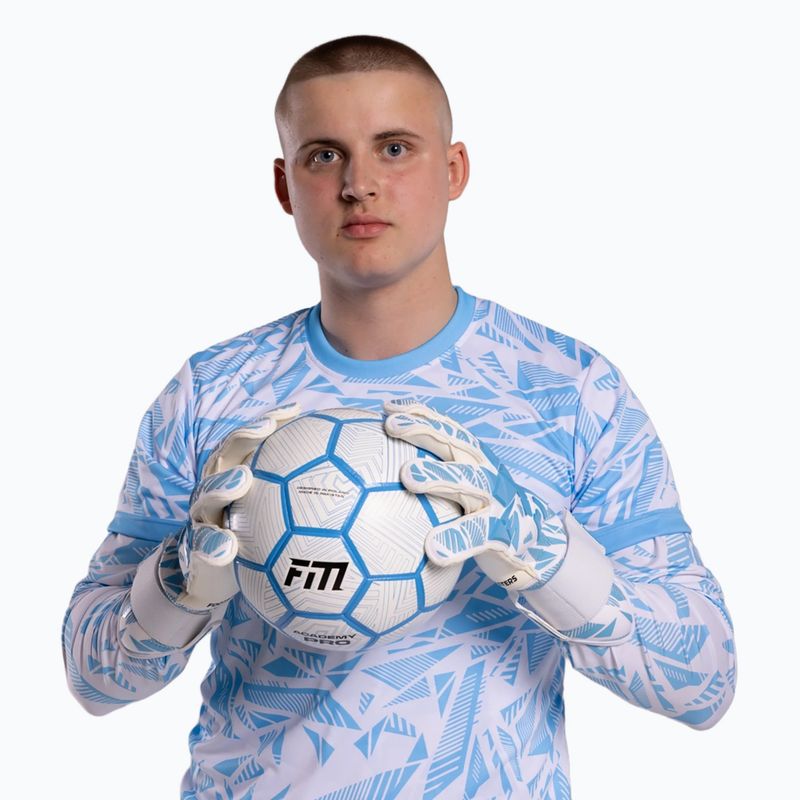 Mănuși de portar Football Masters Invictus X PRO white/blue 4