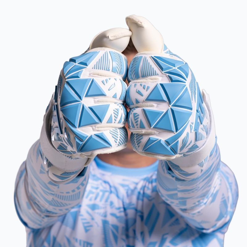 Mănuși de portar Football Masters Invictus X PRO white/blue 10