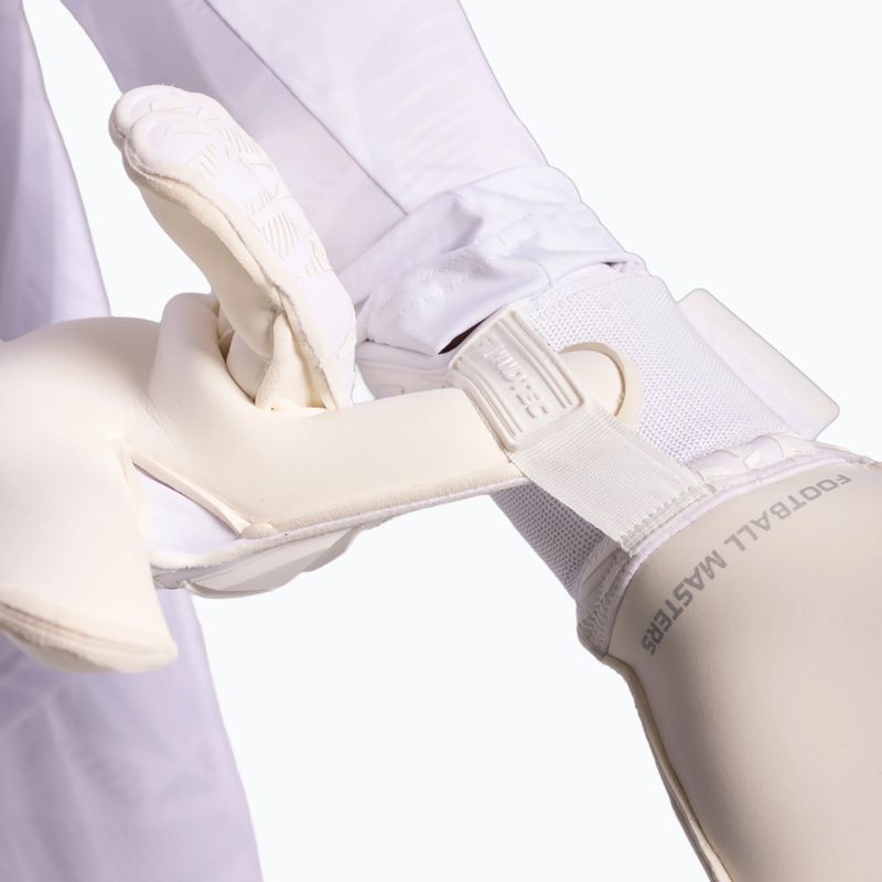 Mănuși de portar Football Masters Invictus X PRO all white 6
