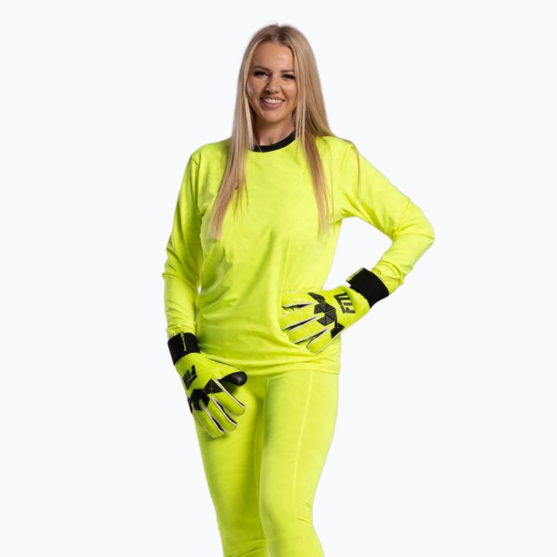 Mănuși de portar Football Masters Invictus X PRO yellow fluo 2