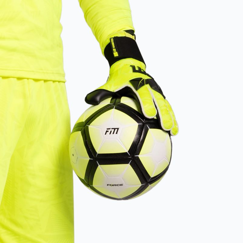 Mănuși de portar Football Masters Invictus X PRO yellow fluo 8