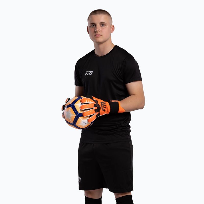 Mănuși de portar Football Masters Invictus X PRO orange fluo 2