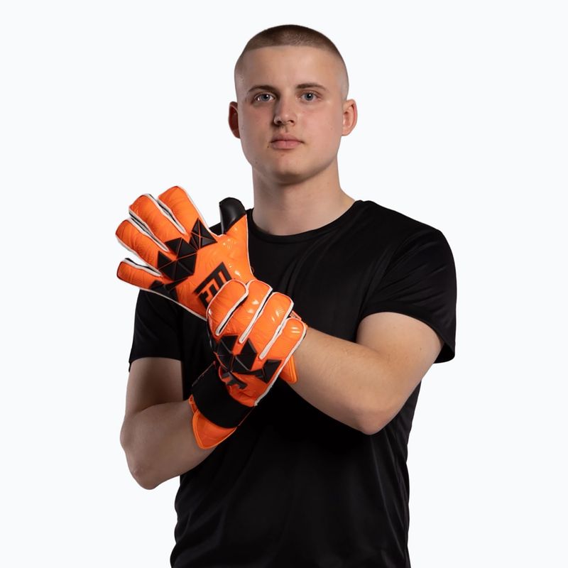 Mănuși de portar Football Masters Invictus X PRO orange fluo 5