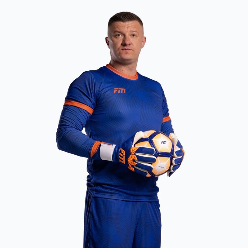Mănuși de portar Football Masters Varis X PRO blue/orange 2