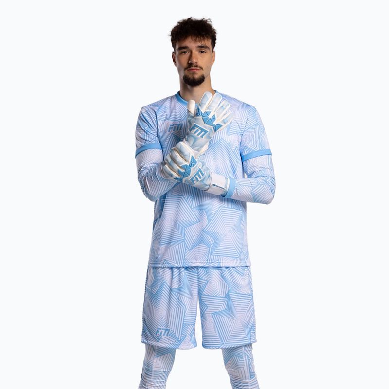 Mănuși de portar Football Masters Varis X PRO white/blue 2