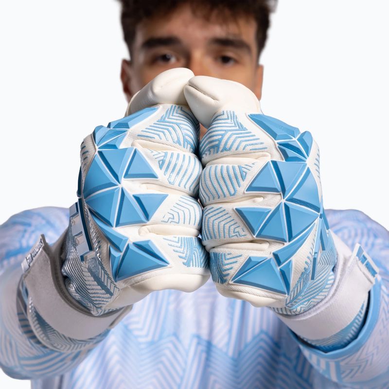Mănuși de portar Football Masters Varis X PRO white/blue 11