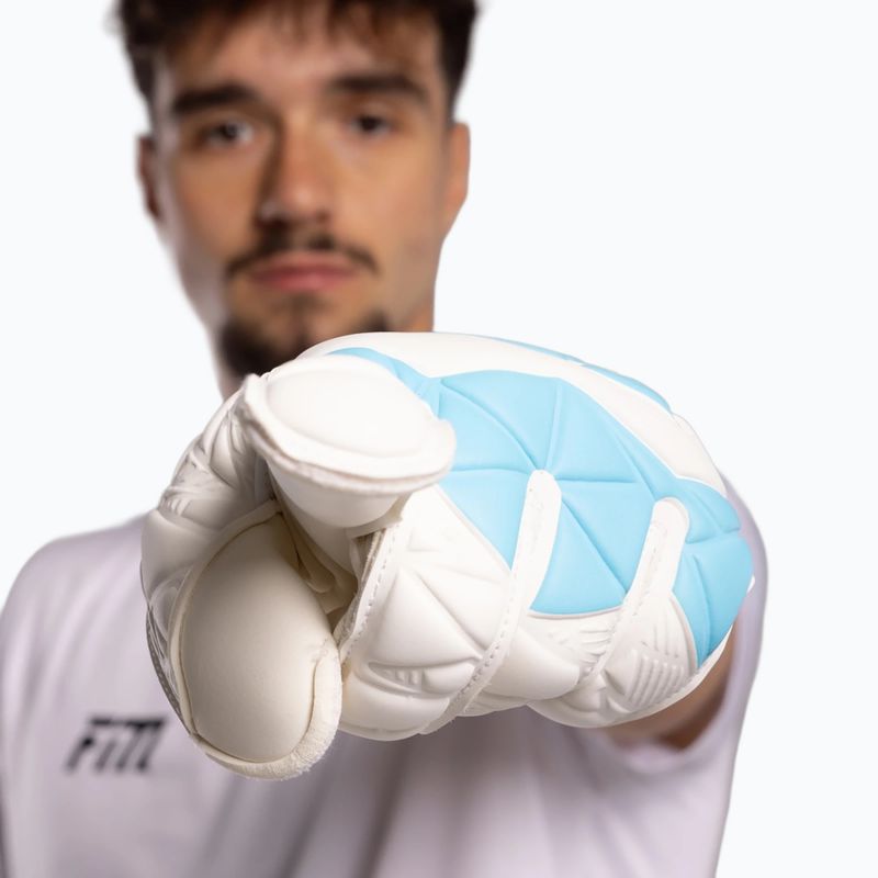 Mănuși de portar Football Masters Invictus X white/blue 3