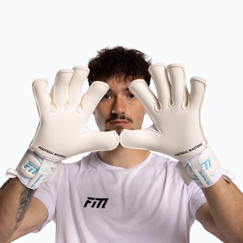 Mănuși de portar Football Masters Invictus X white/blue 4