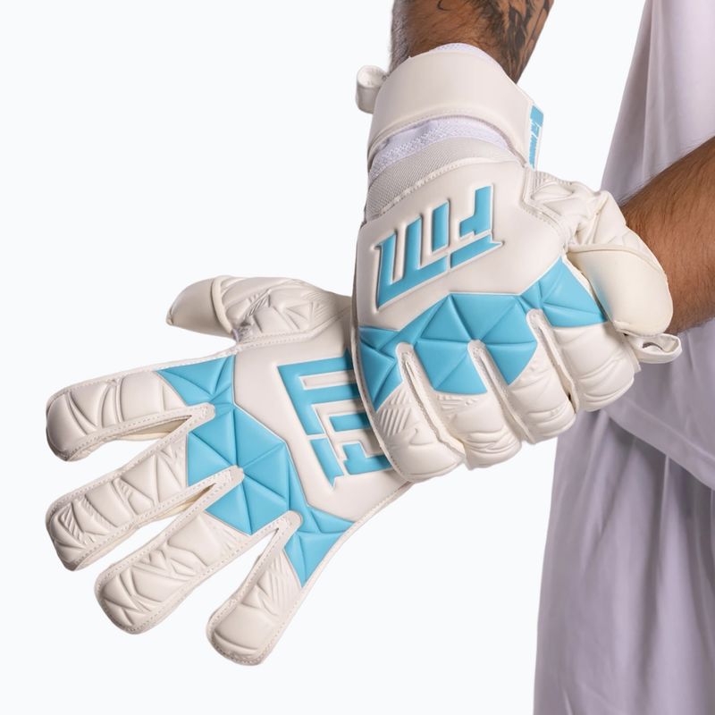 Mănuși de portar Football Masters Invictus X white/blue 8