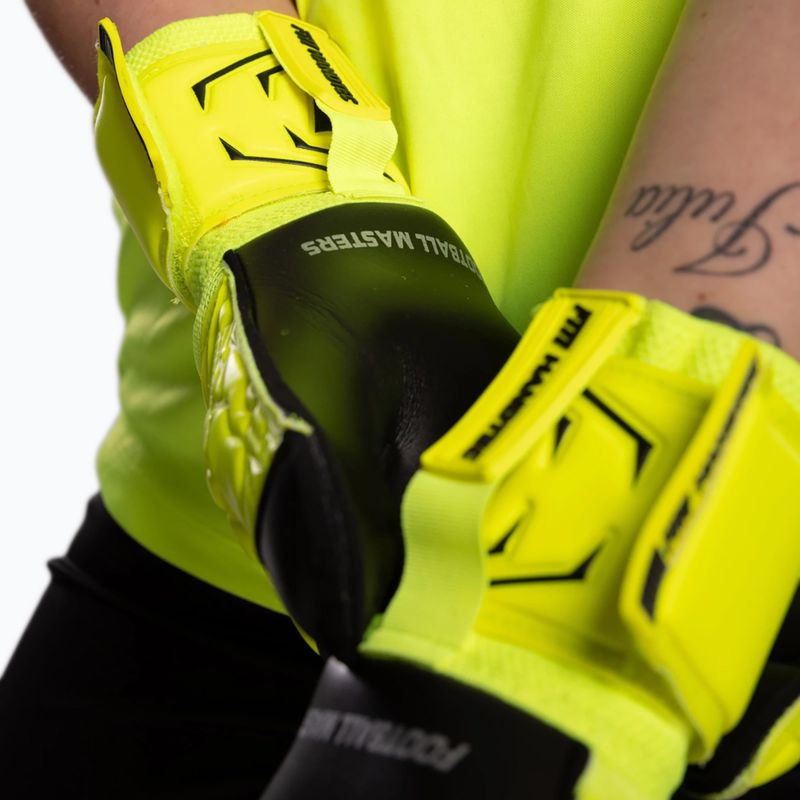 Mănuși de portar Football Masters Invictus X yellow fluo 7