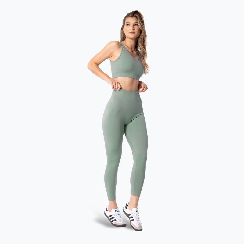 Colanți de antrenament pentru femei Carpatree Simply Seamless pale green 2