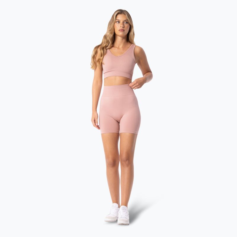 Pantaloni scurți de antrenament pentru femei Carpatree Simply Seamless smooth pink 2