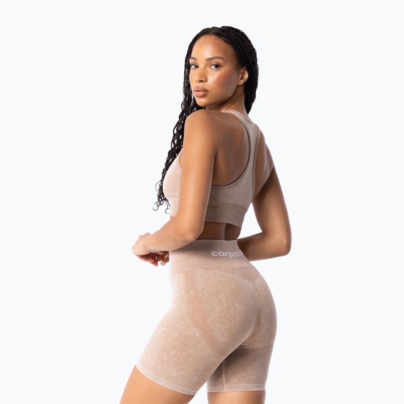 Sutien de antrenament Carpatree Yasmine Seamless beige stone wash 3