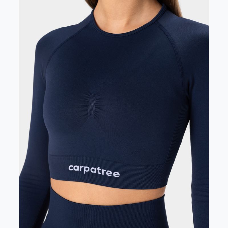 Longsleeve de antrenament pentru femei Carpatree Allure Seamless midnight blue 4