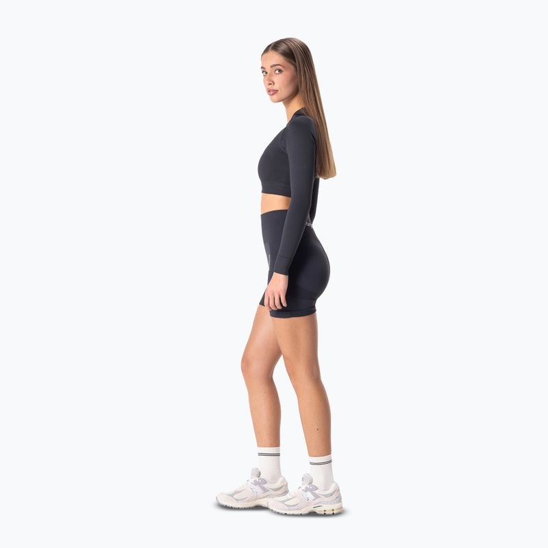 Pantaloni scurți de antrenament pentru femei Carpatree Allure Seamless titanium grey 2