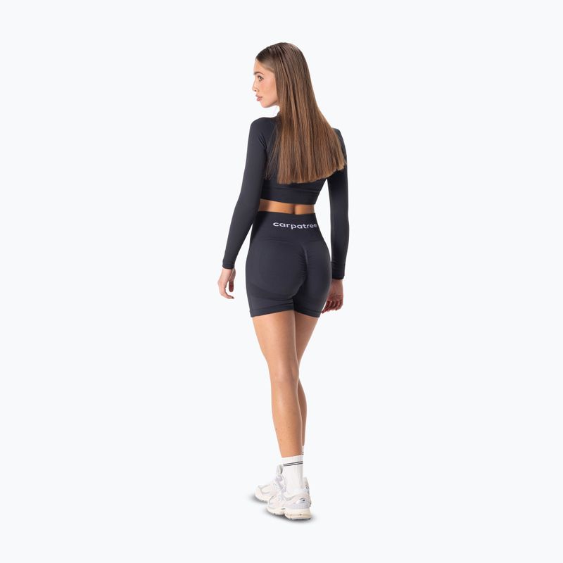 Pantaloni scurți de antrenament pentru femei Carpatree Allure Seamless titanium grey 4