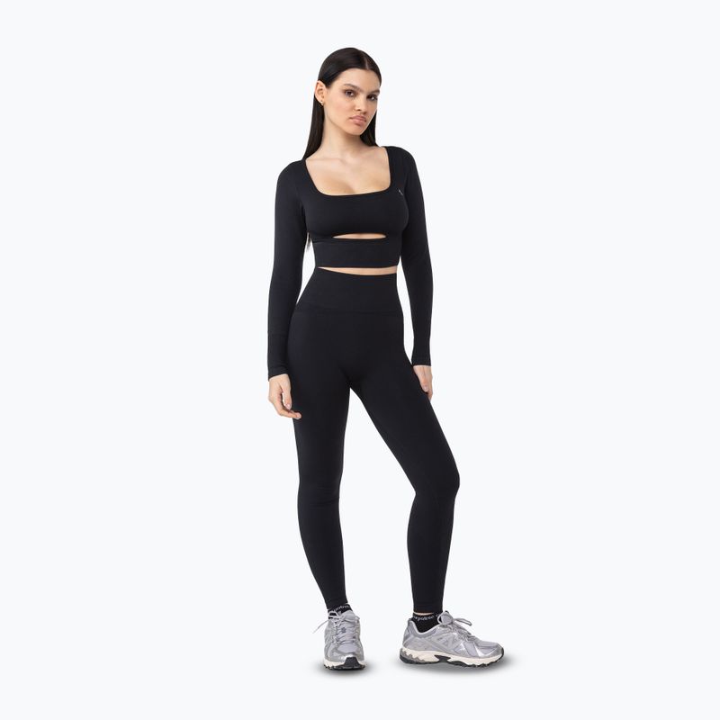 Colanți de antrenament pentru femei  Carpatree Dopamine Buzz Seamless obsidian black 2