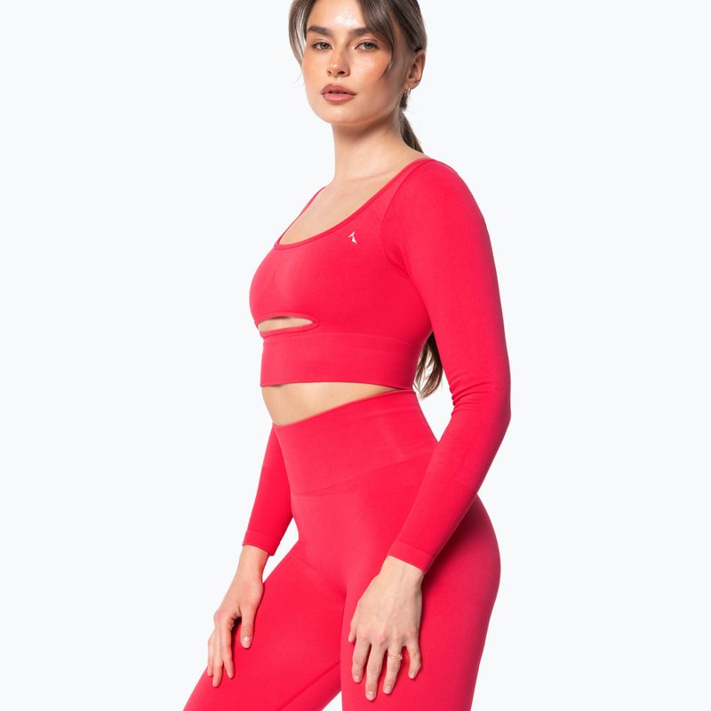 Longsleeve de antrenament pentru femei Carpatree Dopamine Buzz Seamless coral paradise pink 5