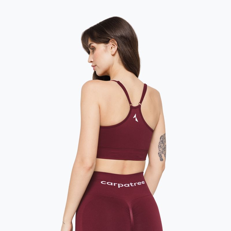 Sutien de antrenament Carpatree Allure Seamless burgundy 2