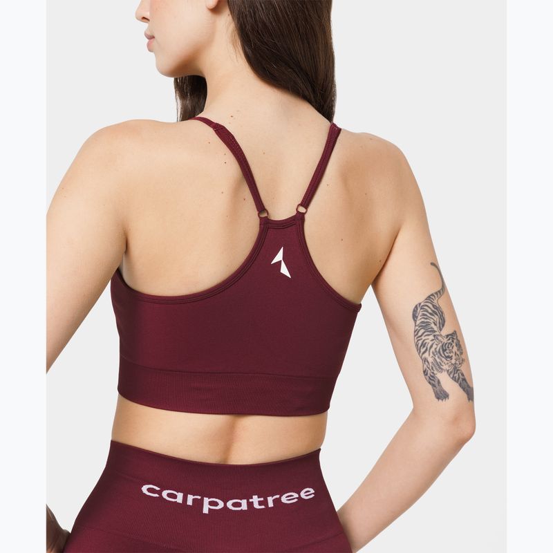 Sutien de antrenament Carpatree Allure Seamless burgundy 5
