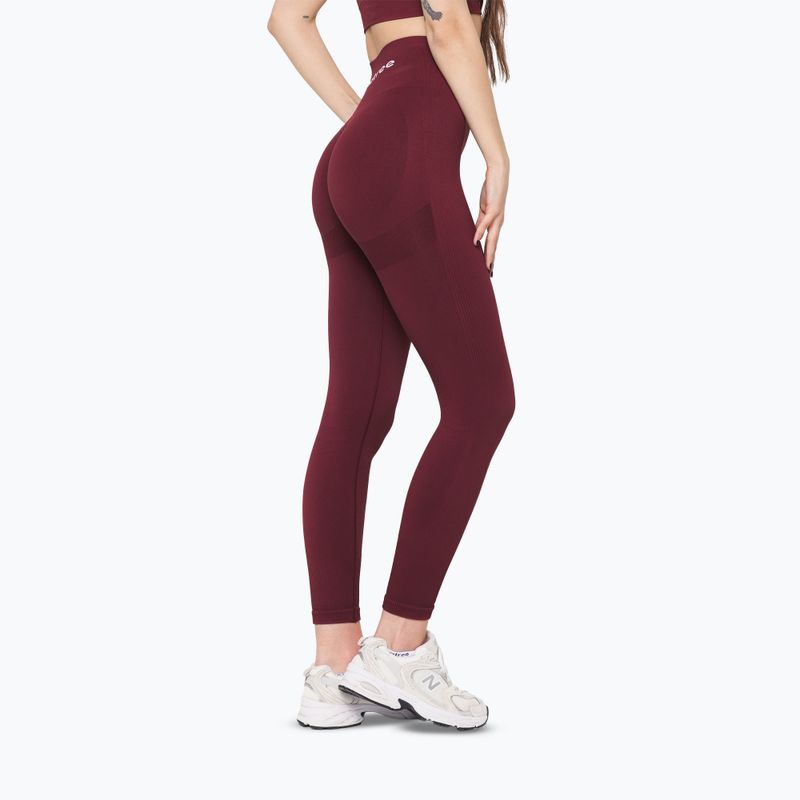Colanți de antrenament pentru femei Carpatree Allure Seamless burgundy 2