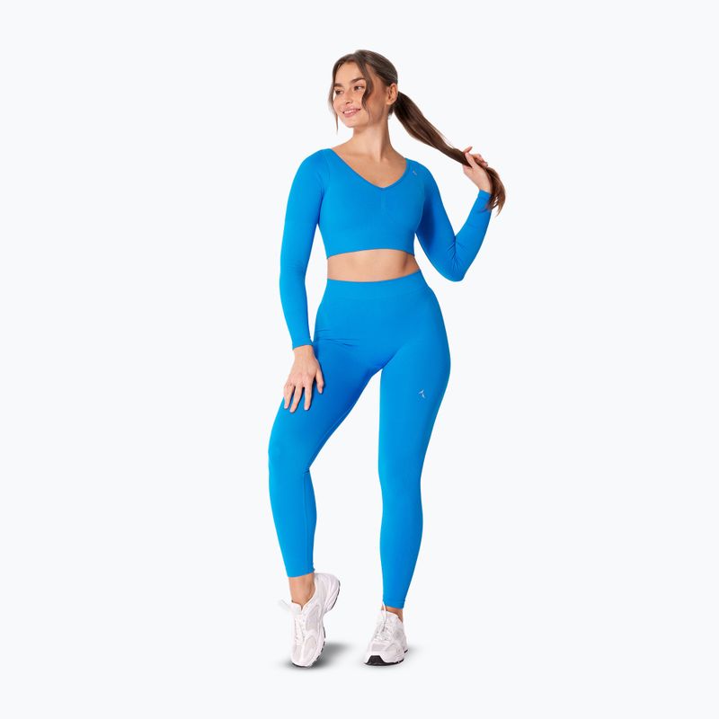 Longsleeve de antrenament pentru femei Carpatree Eris Seamless electric blue 2