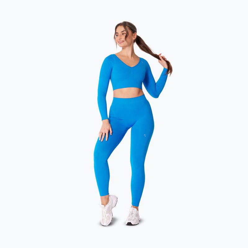 Colanți de antrenament pentru femei Carpatree Eris Seamless electric blue 2
