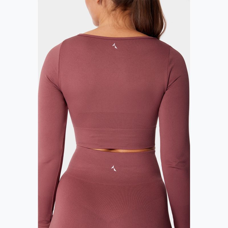 Longsleeve de antrenament pentru femei Carpatree Dopamine Buzz Seamless rose/brown 5