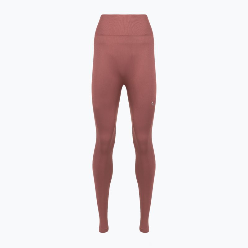 Colanți de antrenament pentru femei Carpatree Dopamine Buzz Seamless rose/brown 6