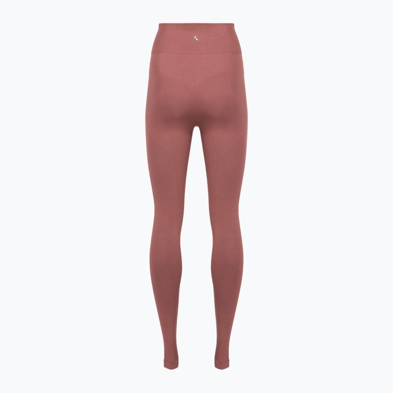 Colanți de antrenament pentru femei Carpatree Dopamine Buzz Seamless rose/brown 7