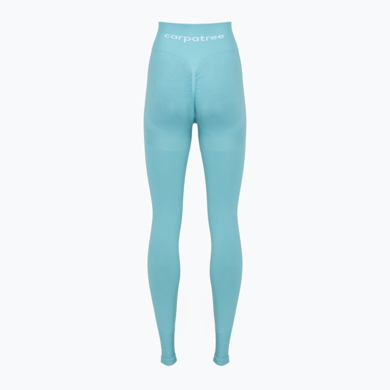 Colanți de antrenament pentru femei Carpatree Allure Seamless milky blue 8