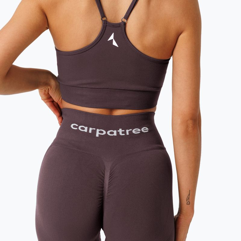 Colanți de antrenament pentru femei Carpatree Allure Seamless berry brown 5