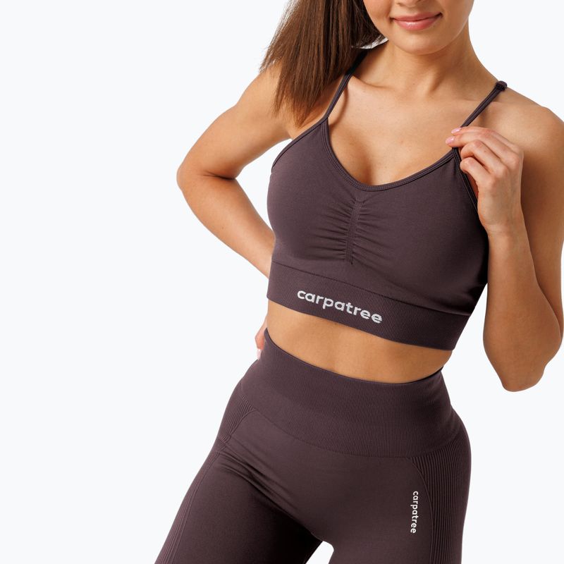 Colanți de antrenament pentru femei Carpatree Allure Seamless berry brown 6